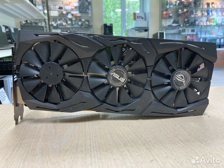Видеокарта asus RX 580 ROG-strix 8gb