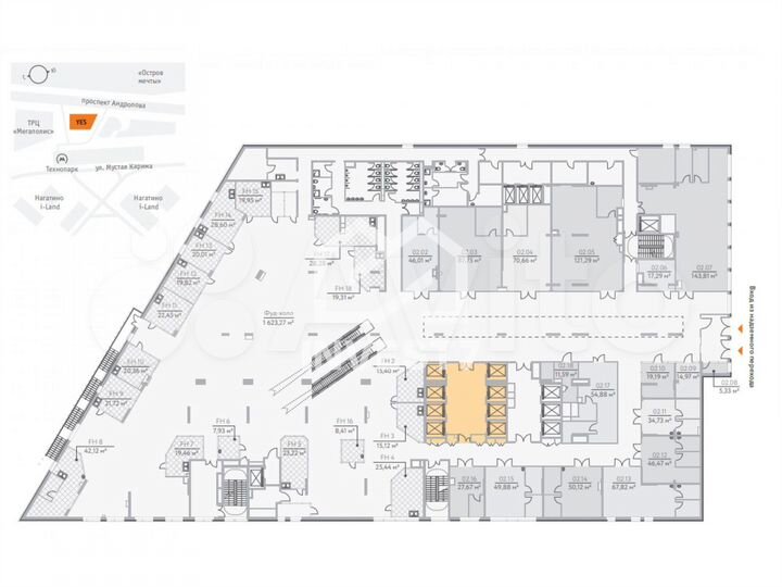 Продажа торговой площади