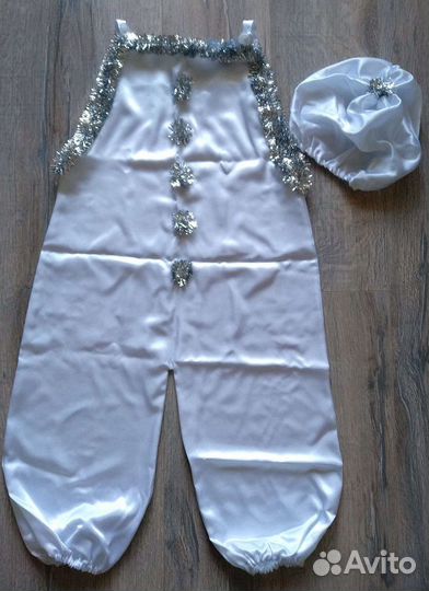 Новогодний костюм петрушка/клоун, снеговик/шарик