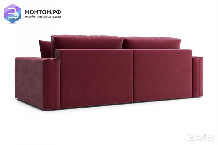 Диван тик-так Монарх бордовый