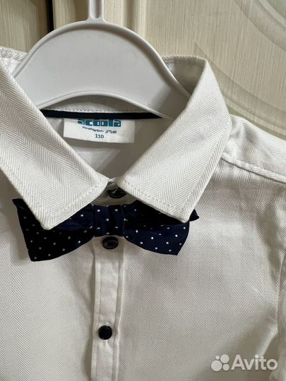 Белая рубашка с бабачкой Acoola, размер 110