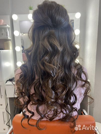 Локоны, макияж, прически с выездом