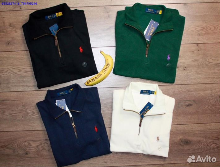 Polo Ralph Lauren джемпер полузамок черный (Арт.54088)