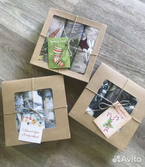 Подарочный набор полотенец на новый год