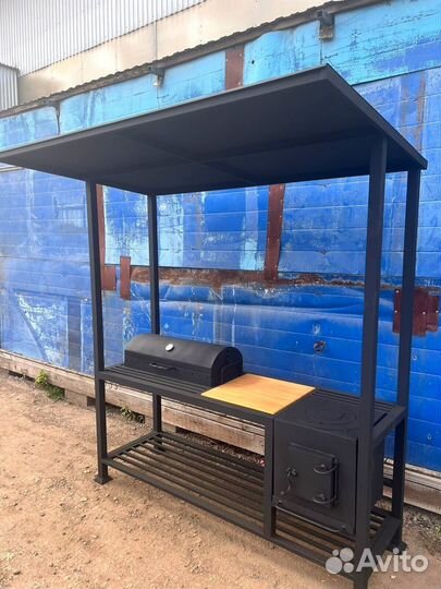 Беседка с мангалом