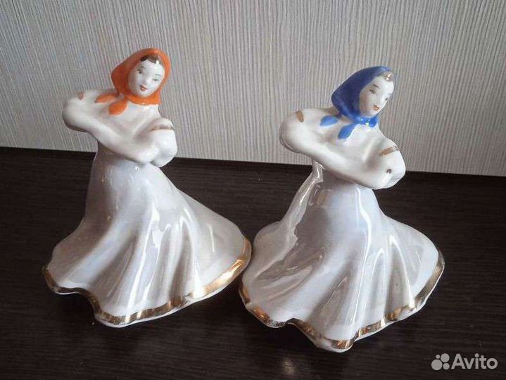 Фарфоровые статуэтки ссср. Дулево, лфз