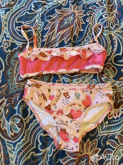 Купальник для девочки раздельный 122-128