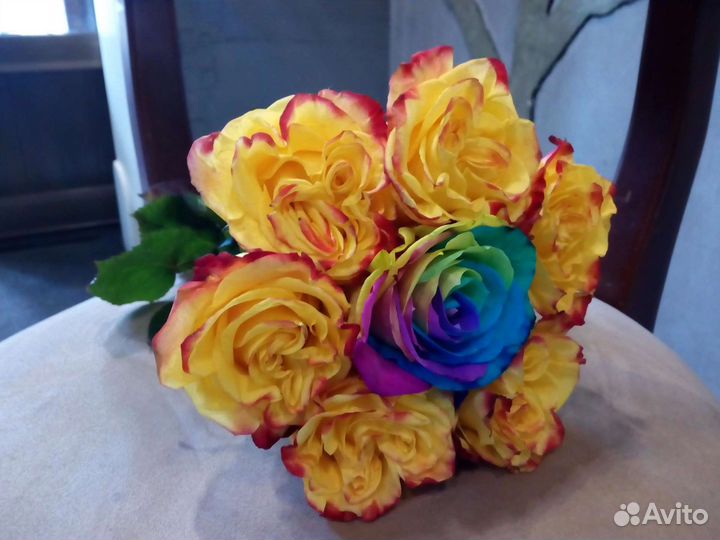 Цветы розы букет