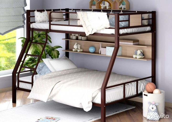 Двухъярусная кровать металлические