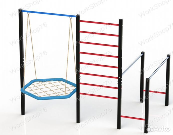 Уличный турник качели брусья шведская стенка