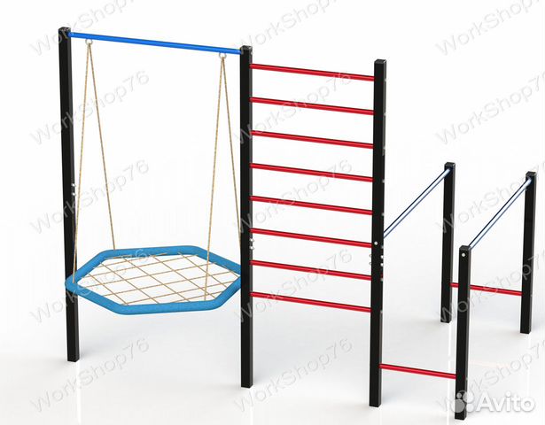Уличный турник качели брусья шведская стенка
