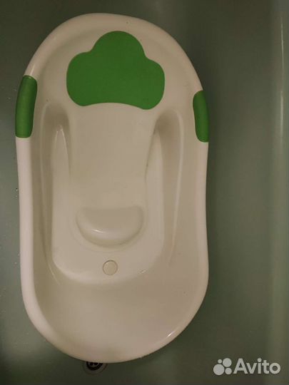 Ванночка для купания с анатомической горкой