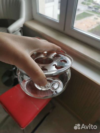 Стеклянная подставка для подогрева завар. чайника
