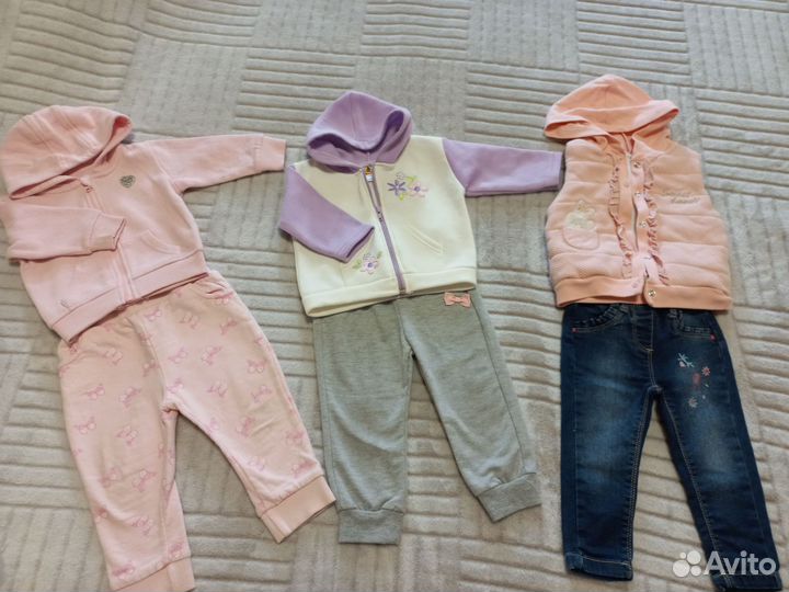 Детские вещи пакетом на девочку 74-80 Zara, hm