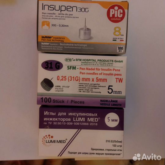 Иглы для инсулиновых шприц-ручек
