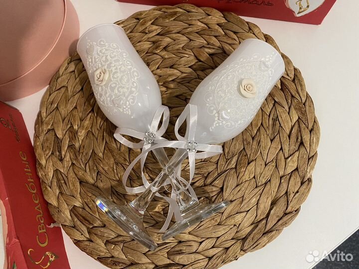 Свадебные бокалы новые