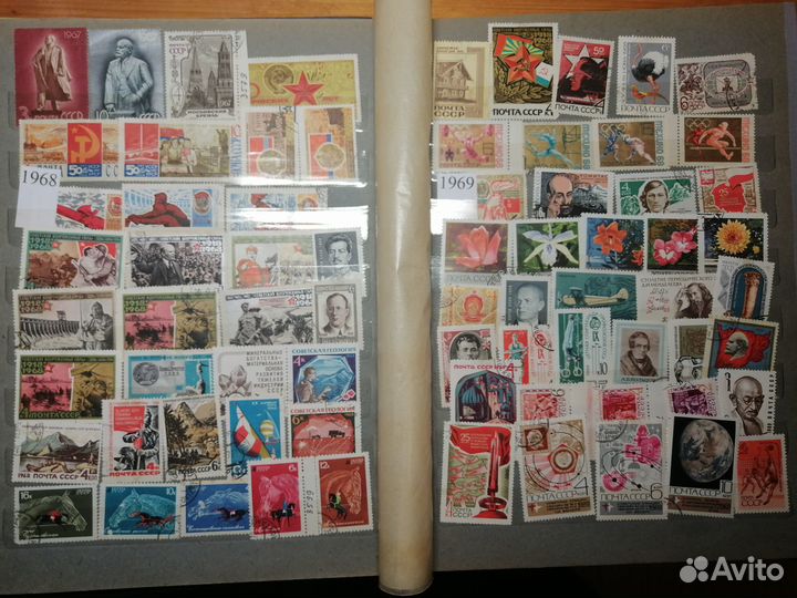 Альбом с марками СССР более 750 шт. + блоки