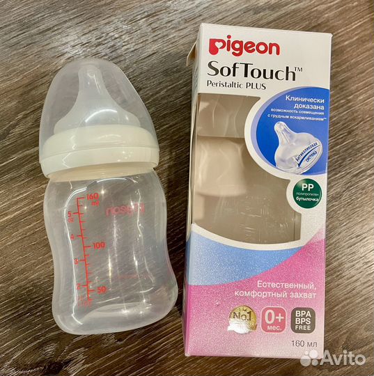 Бутылочка Pigeon и соски на бутылочку Pigeon