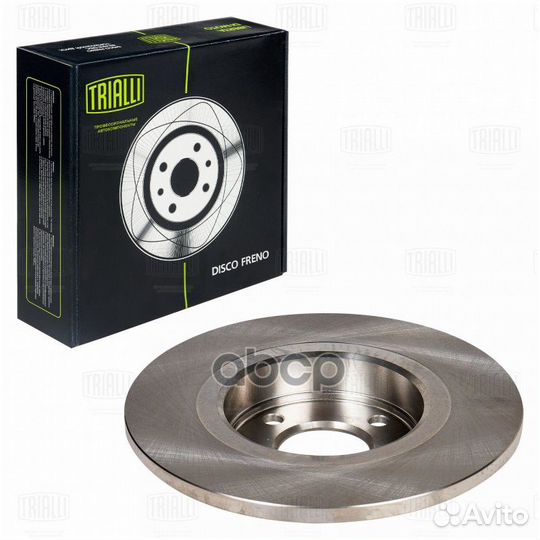 Диск торм. для А/М renault logan (04) С ABS пе