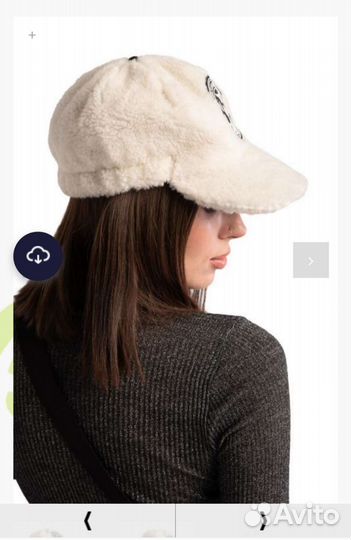 Кепка Новая женская натуральная овечья шерсть
