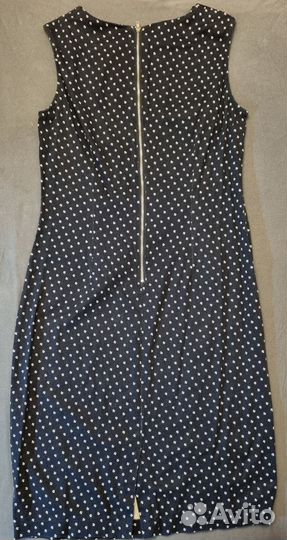 Темно-синее летнее платье Zolla 46