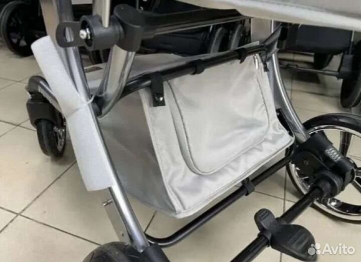 Коляска 2в1 Новая версия Кожа (шикарная)