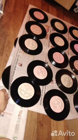 Виниловые диски 42 штуки на поделки