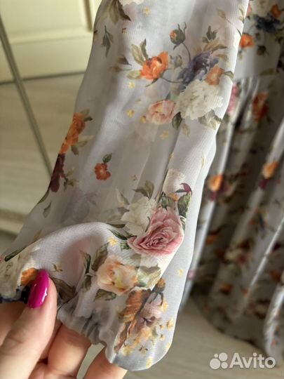 Платье charming р. 46, шифон, Турция, новое