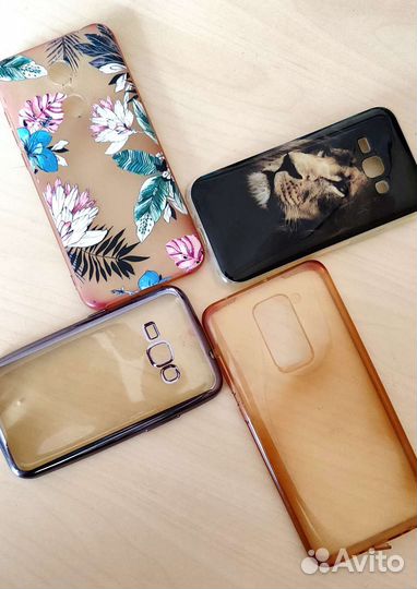 Силиконовые чехлы на Samsung J120, Xiaomi Redmi