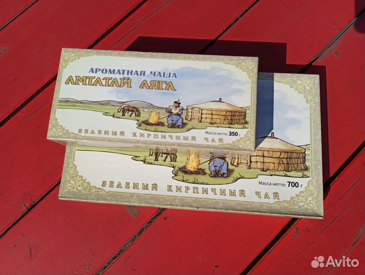 Чай зеленый кирпичный плиточный Амтатай аяга