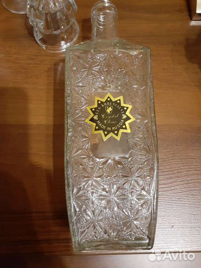 Штоф хрустальный со стопками и лафитниками