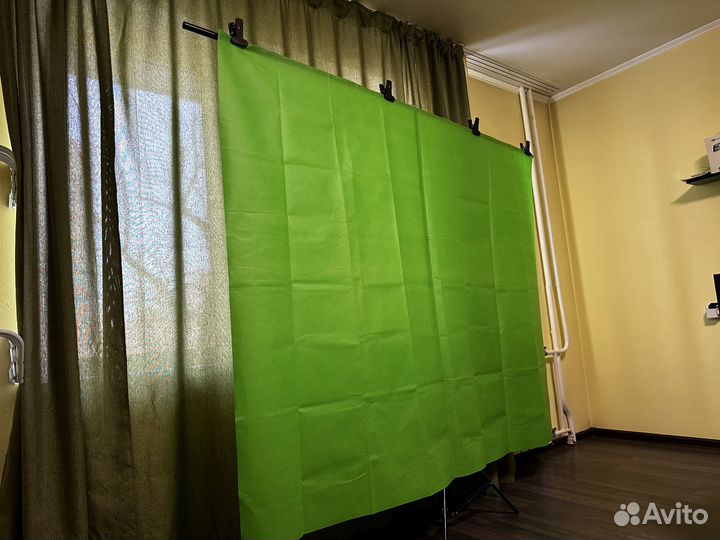 Фон хромакей со стойки