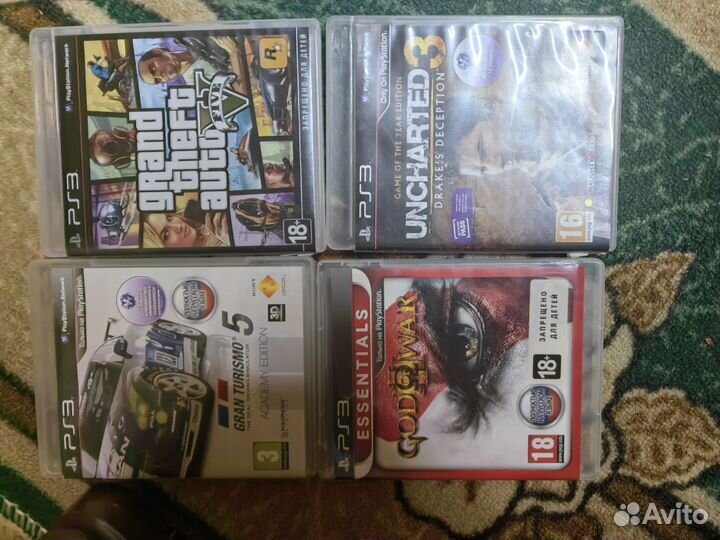 Игровая приставка ps3 super slim прошитая