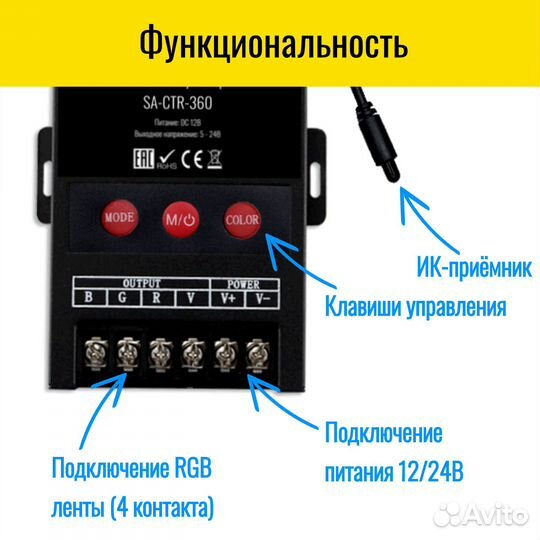 WiFi RGB контроллер