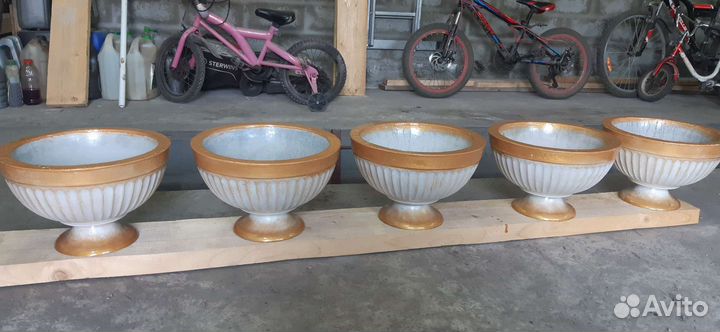 Вазоны.Вазы.Кашпо.Горшки.для цветов из бетона