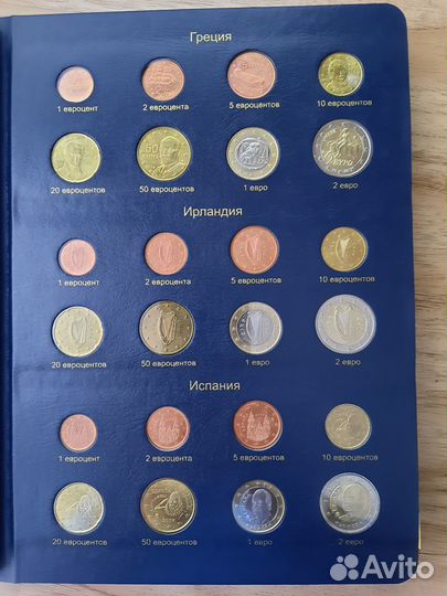 Набор регулярных монет евро