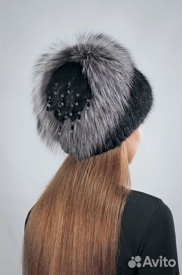 Шапка женская меховая Водопад