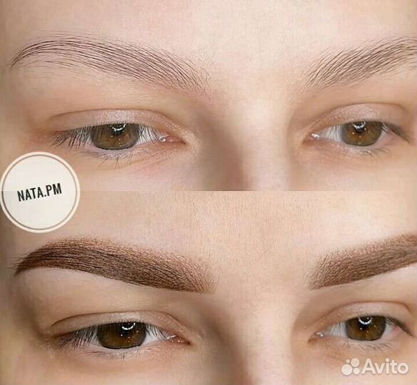 Перманентный макияж/пудровые брови /татуаж
