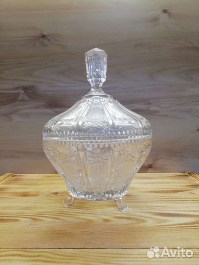 Ваза конфетница хрусталь СССР