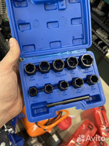 Набор головок для поврежденных болтов и гаек 11 по