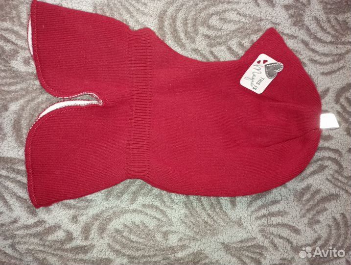 Шапка шлем для девочки новая на 5-6 лет