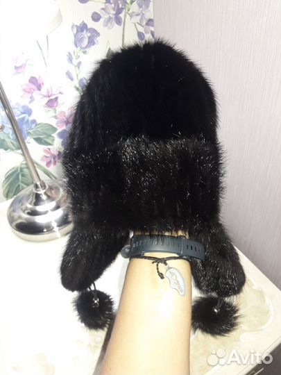 Шапка норковая женская