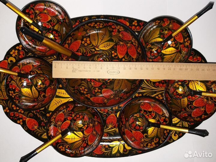 Деревянная посуда хохлома