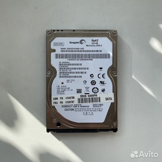 Жесткий диск 2.5 HDD Seagate 320 GB