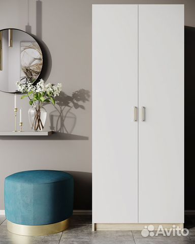 Шкаф двухдверный space-800 Дуб Сонома/Белый