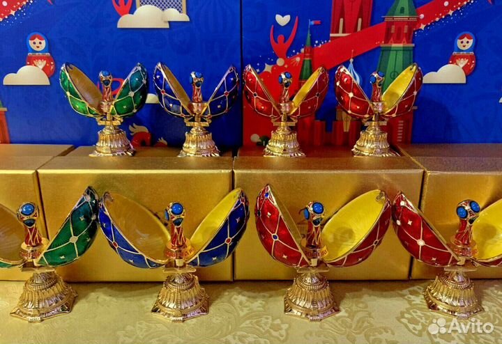 Коллекция Фаберже 8 Яиц Fifa. Чемпионат мира 2018