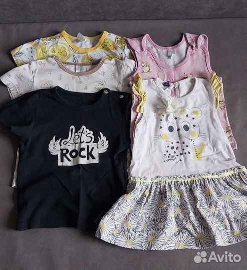 Вещи пакетом для девочки 86-90