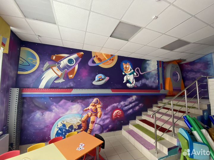 Роспись в интерьере / граффити на зданиях