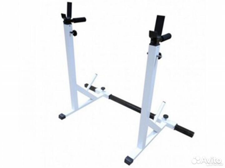 Стойка для штанги белая