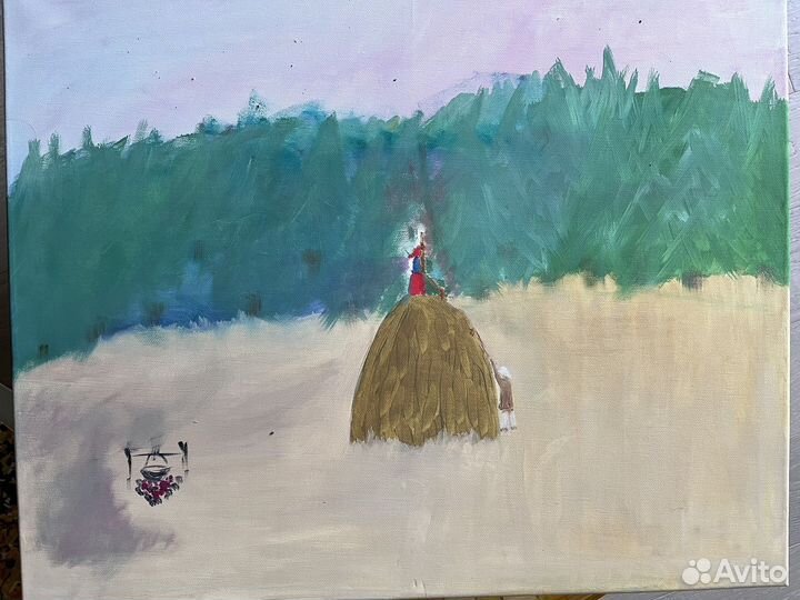 Картины маслом Весна, Лето, Осень